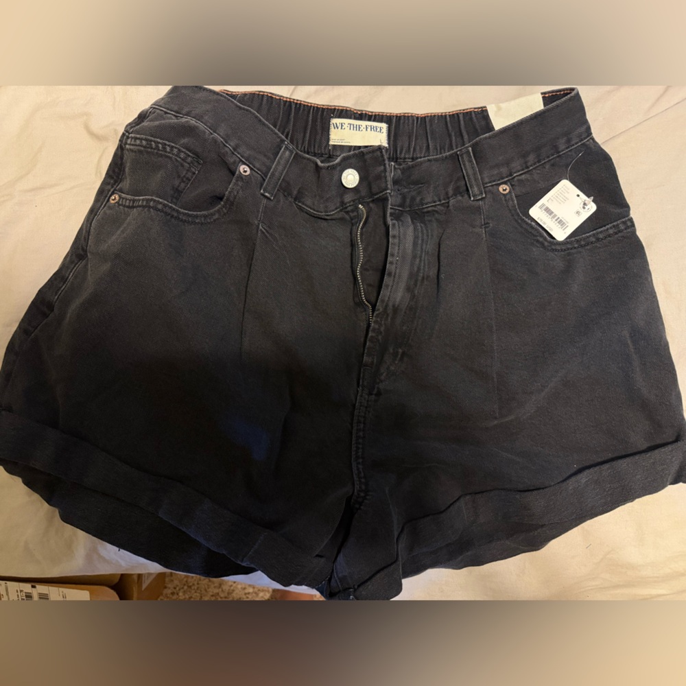 We The Free Black Jean Shorts